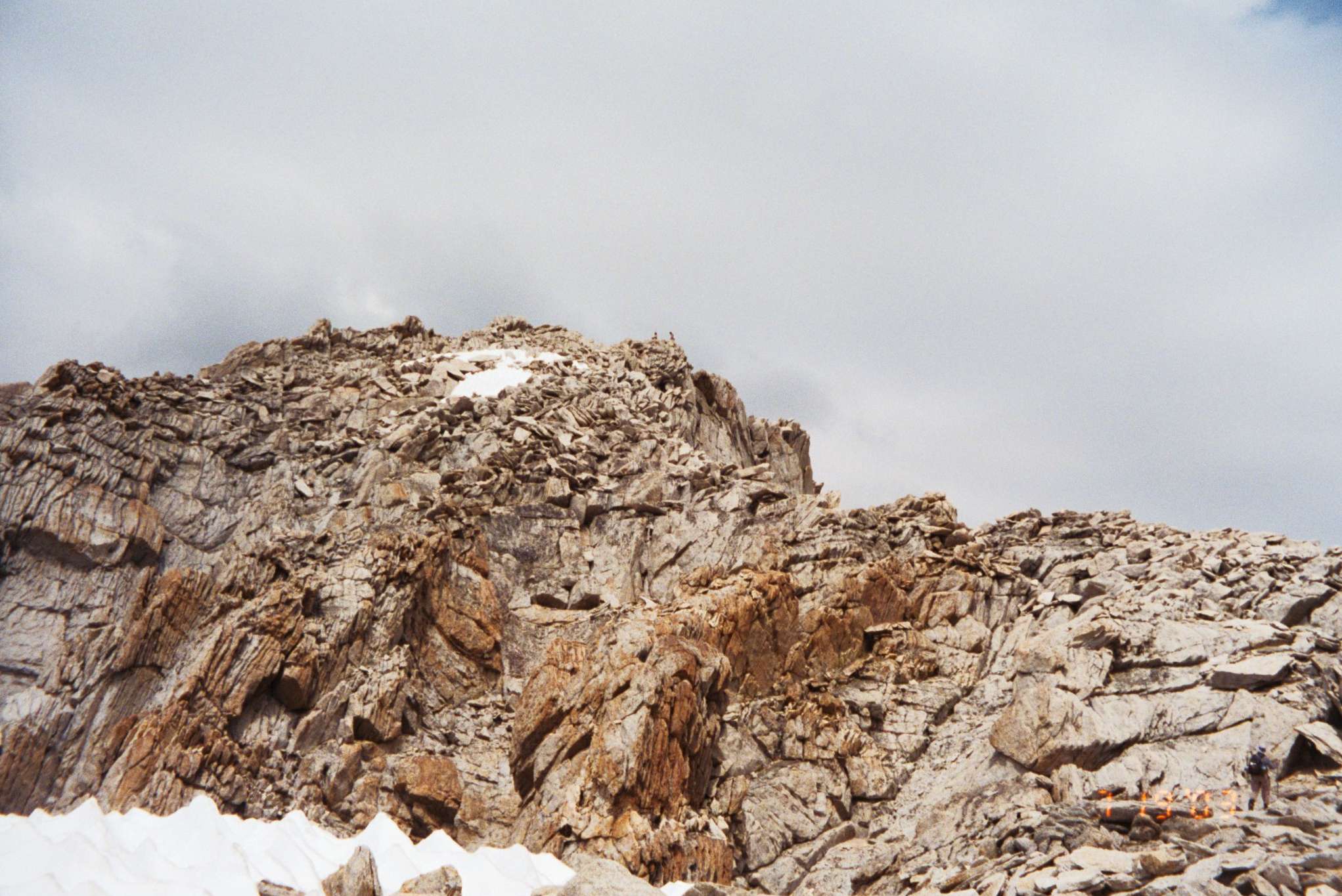 First view of the summit