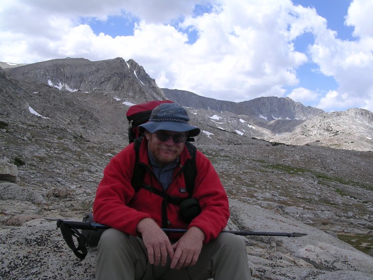 Gary hanging out at Piute Pass