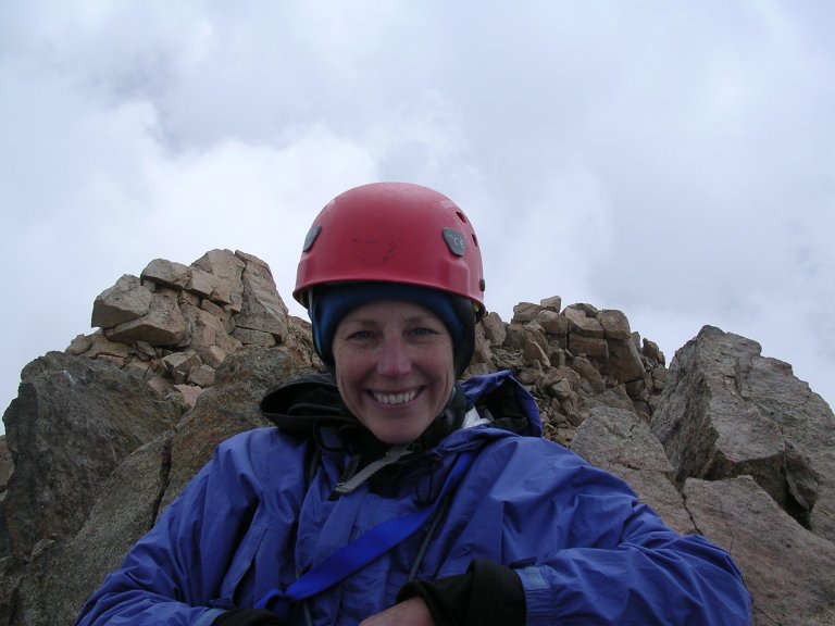 Mary Jo on the summit