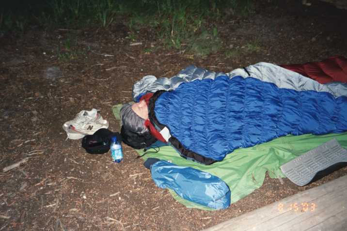 car bivouac, Agnew Meadows