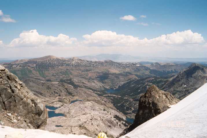 Shadow Lake from the
glacier