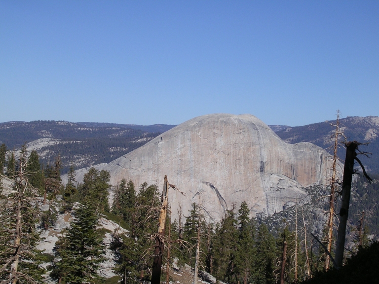The backside of Half dome