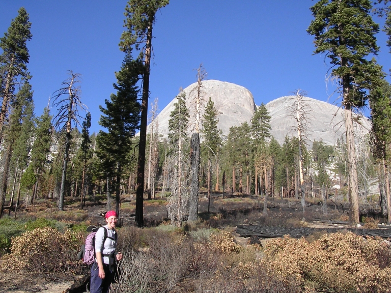 Mary Jo on the hike out